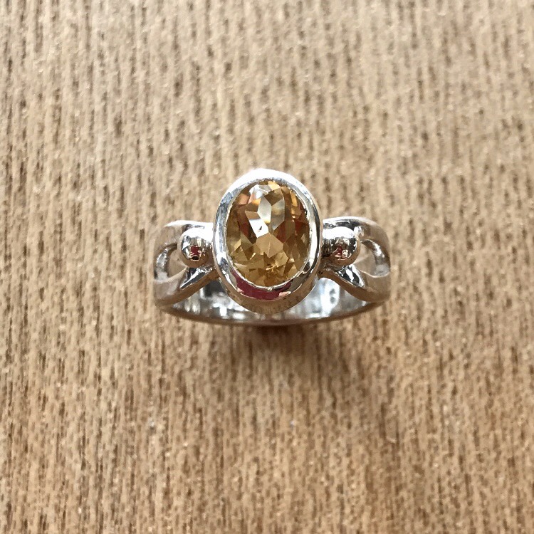 シトリン　輝き リング