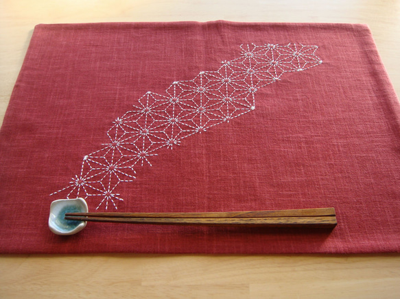 ランチマット ランチョンマット 和柄 蝶 麻の葉 市松 矢絣 ランチ