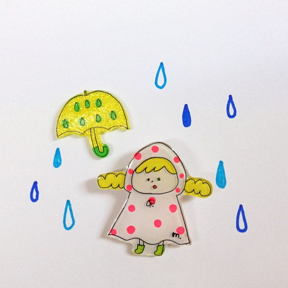 【梅雨限定】＊雨あめふれふれ〜モコちゃん＊ 1枚目の画像