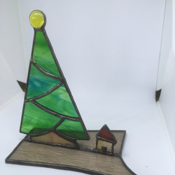 ステンドグラスのクリスマスツリー 3枚目の画像