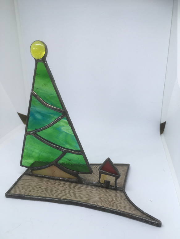 ステンドグラスのクリスマスツリー 3枚目の画像