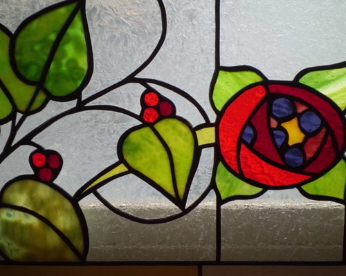 ステンドグラスパネル　扉(1枚) glass-rockets_gr-panel-sakura