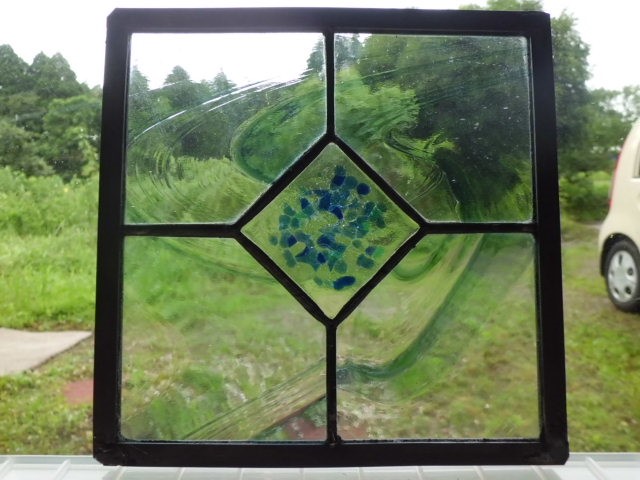 ステンドグラスパネル（ブルー）