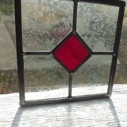 ステンドグラスパネル　住宅用　四葉のクローバー(1437) ステンドグラス・住宅用パネル 『 四葉のクローバー』A その他