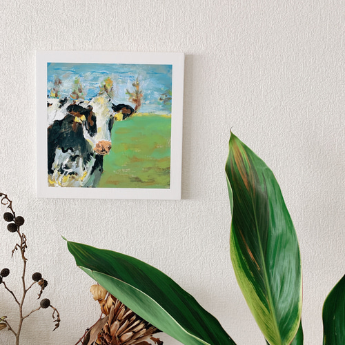 原画】ホルスタインの絵 絵画 Hang 通販 10284036｜Creema(クリーマ)