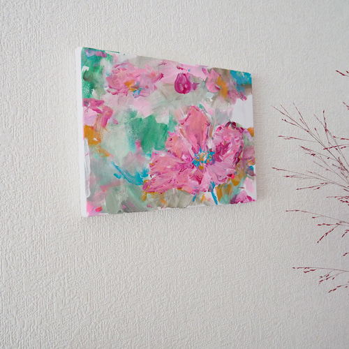 荷を花に変えて　　絵画原画 荷を花に変えて 絵画原画