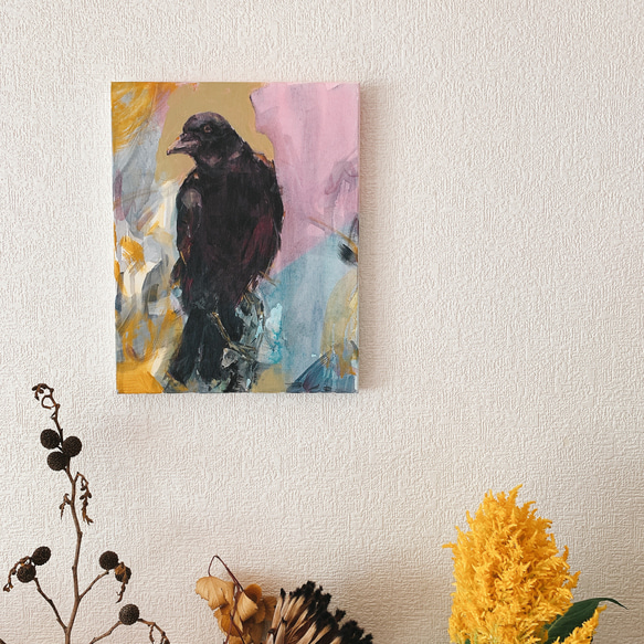 原画】カラスの絵 絵画 Hang 通販 10729849｜Creema(クリーマ)