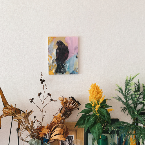 原画】カラスの絵 絵画 Hang 通販 10729849｜Creema(クリーマ)