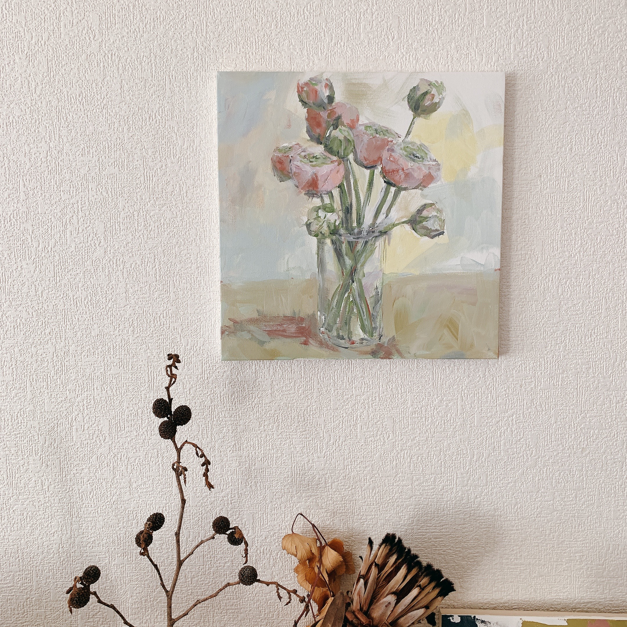Flower hat 絵画原画 hat-flowers-sketch-fashion-