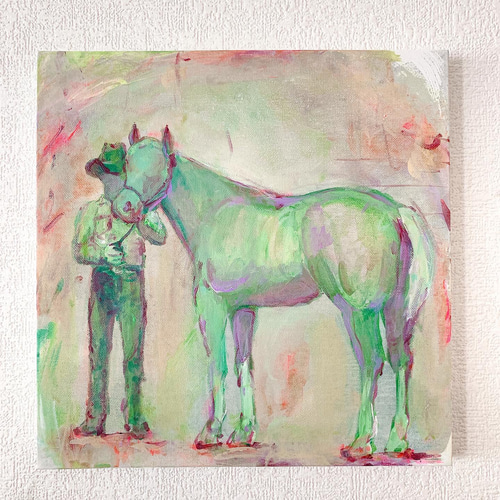 原画】馬と人の絵 絵画 Hang 通販 11490642｜Creema(クリーマ)