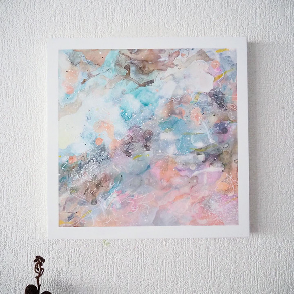 #73 抽象画 原画 はがき 73 抽象画 原画 はがき 73 抽象画 原画 はがき i love you アート・写真