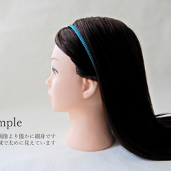 手工kumihimo[Hana-tsurara：Blue-green] Headband 第5張的照片