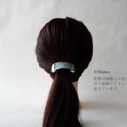 手工kumihimo[Ryu-sen：Navy] Hair slide 第2張的照片