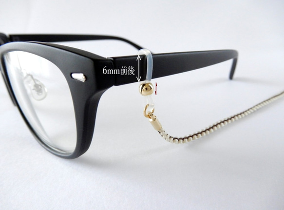 手工kumihimo[Tsuriyotsu-gumi：ivory] Glasses strap 第4張的照片