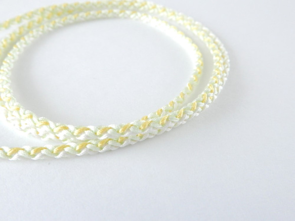 手工kumihimo[kamogawa-yatsu：Lemon Yellow] Glasses strap 第2張的照片