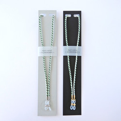 手工kumihimo[Kamogawa-yatsu-gumi：green] Glasses strap 第4張的照片