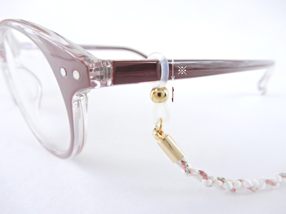 手工kumihimo[Suzuna：櫻花] Glasses strap 第3張的照片