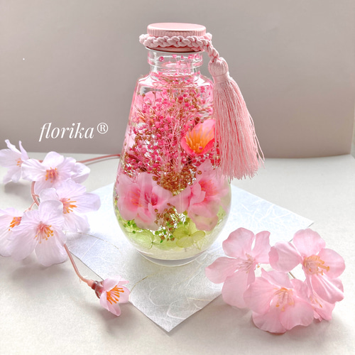 ♡春のハーバリウム♡ 『和風◇桃の花まつり』 無料ラッピング付き