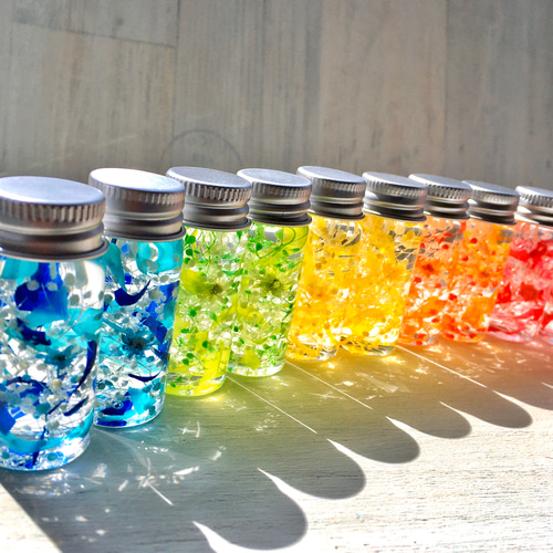 ♡ミニハーバリウム『虹色』♡❤︎ カラー組み合わせ自由 ♡5cm♡ 『7  
