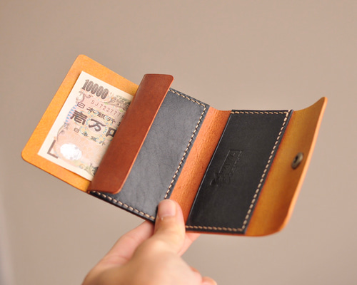 コンパクトウォレット 三つ折り財布 小さい財布 革 レザー
