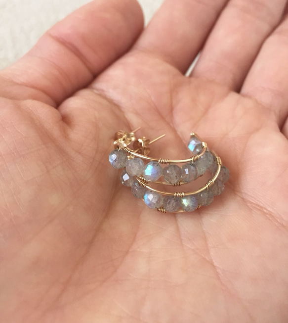 Labradorite curve Pierce 2枚目の画像