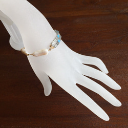 Pearl and Labradorite bracelet 2枚目の画像