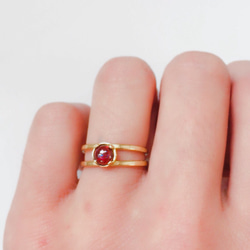 Rhodolite Garnet Ring 3枚目の画像