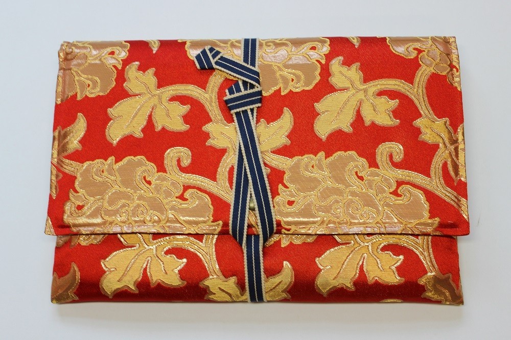 ノートパソコンケース 【金襴パソコン袋 朱赤】 ノートPC ノートパソコン パソコンケース パソコン入れ 13インチ