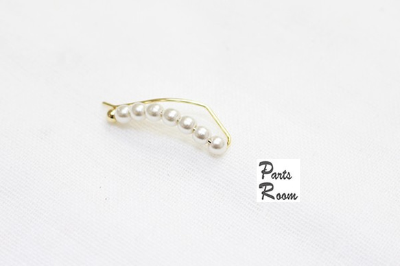 [4 件] Pearl Line Ear Cuff Earrings-mt-2923 第5張的照片