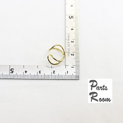 [4 件] Infinity 圖案耳環 [金色] mt-3007 第5張的照片