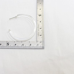 [4件]透明圈式耳環[無鈦柱扣] -mt-3070 第6張的照片