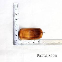 [2件]木曲線設計耳環[棕色] [無鈦柱扣] -mt-3110 第6張的照片