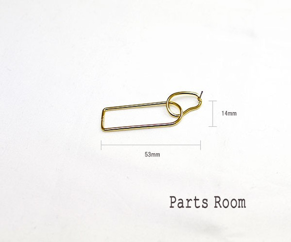 [2件]雙環穿孔[金] [無鈦柱扣] -mt-3117 第2張的照片