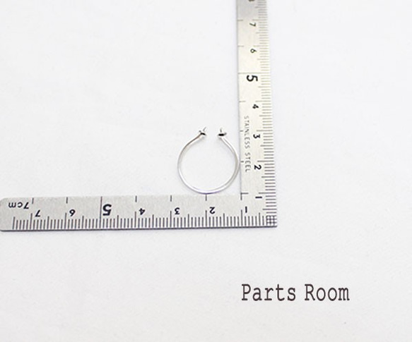 [2件]居中的馬蹄圖案風格零件[銀色] -mt-3165 第3張的照片