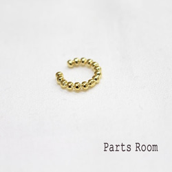 [4 件] 球鏈圖案耳環 [金色]-mt-3251 第3張的照片