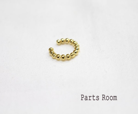 [4 件] 球鏈圖案耳環 [金色]-mt-3251 第3張的照片