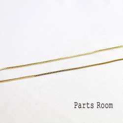 [2件] Box Chain Necklace B717 [金色]-mt-3307 第2張的照片