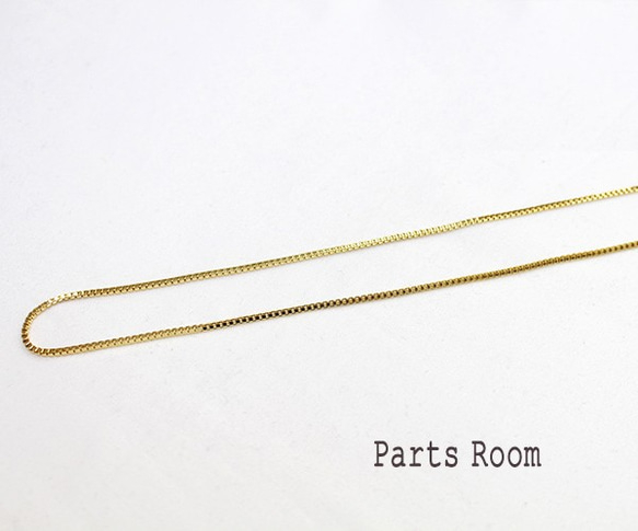[2件] Box Chain Necklace B717 [金色]-mt-3307 第2張的照片