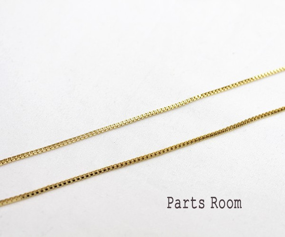 [2件] Box Chain Necklace B717 [金色]-mt-3307 第3張的照片