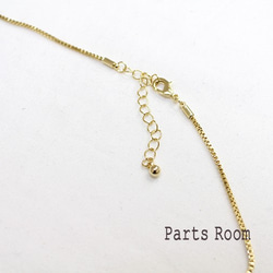 [2件] Box Chain Necklace B717 [金色]-mt-3307 第4張的照片