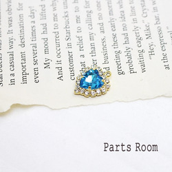 【2件】一心珠寶時尚魅力【藍色】-mt-3342 第2張的照片