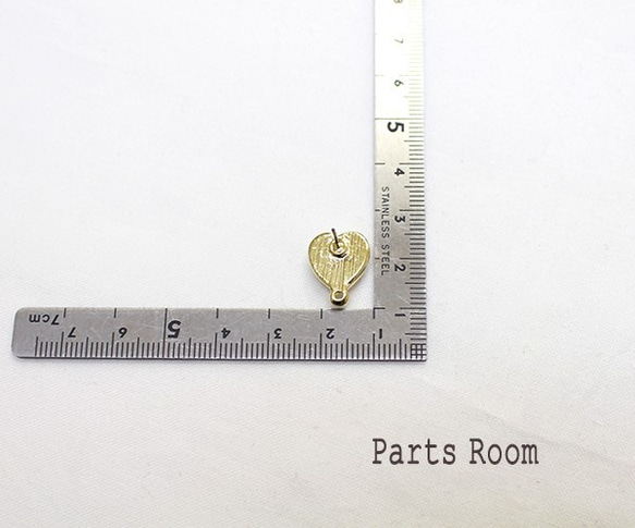 [2 件] 心玫瑰花朵耳環 [金色] [無鈦後扣]-mt-3385 第4張的照片