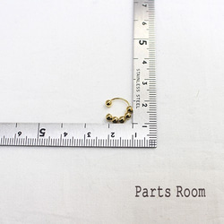【2件】3mm迷你金屬珠耳套【金色】-mt-3398 第5張的照片