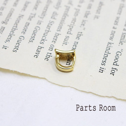 [4 件] 小方形一鍵式耳環 [金色]-mt-3439 第3張的照片