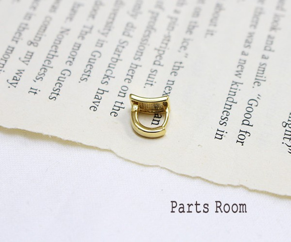 [4 件] 小方形一鍵式耳環 [金色]-mt-3439 第3張的照片