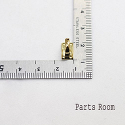 [4 件] 小方形一鍵式耳環 [金色]-mt-3439 第7張的照片