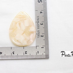 [4 件] Drop Marble Parts [Beige Marble]-mt-2054 第4張的照片