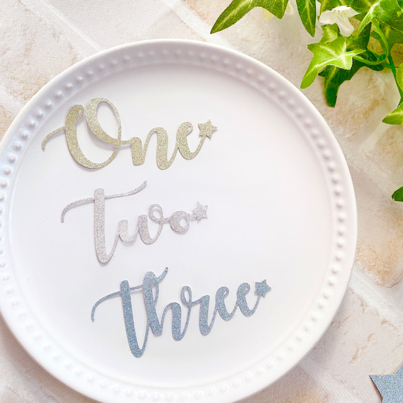 【送料込み】全8色 Oneケーキトッパー　1歳　お誕生日 3枚目の画像