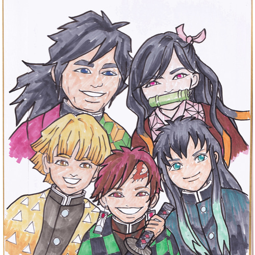 鬼滅の刃風絵画 鬼滅の刃風絵画