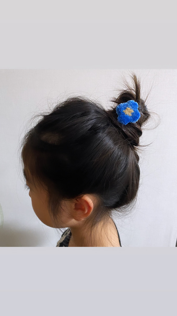 絨毯のような　ふわもこヘアゴムについて 2枚目の画像